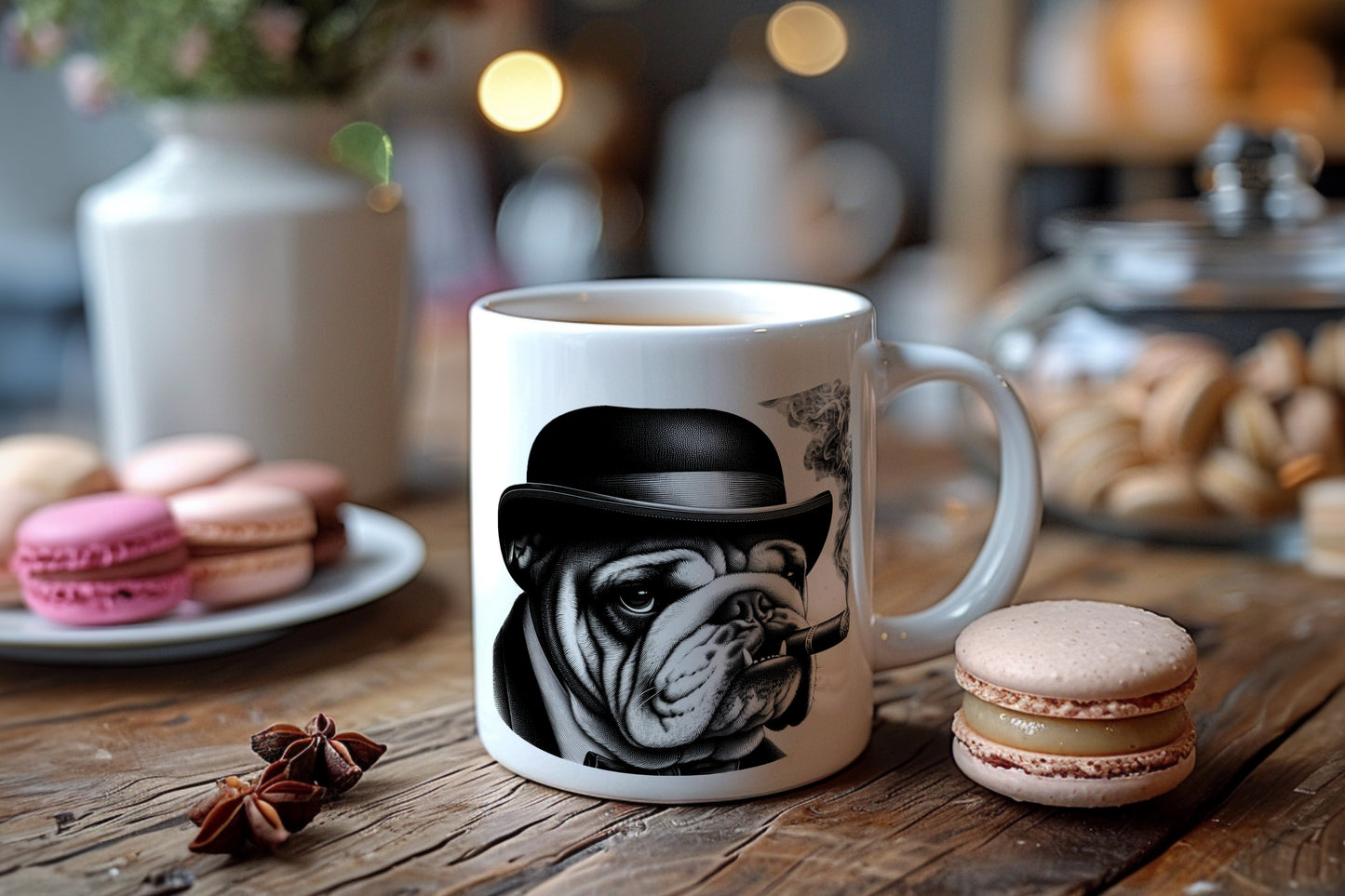 English Bulldog with Derby Hat BD005