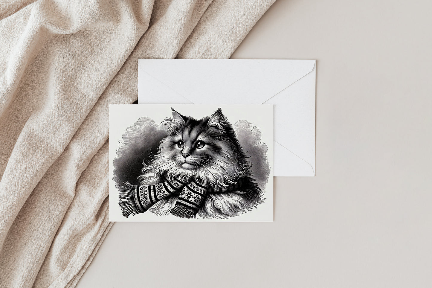Cat with Scarf CT002
