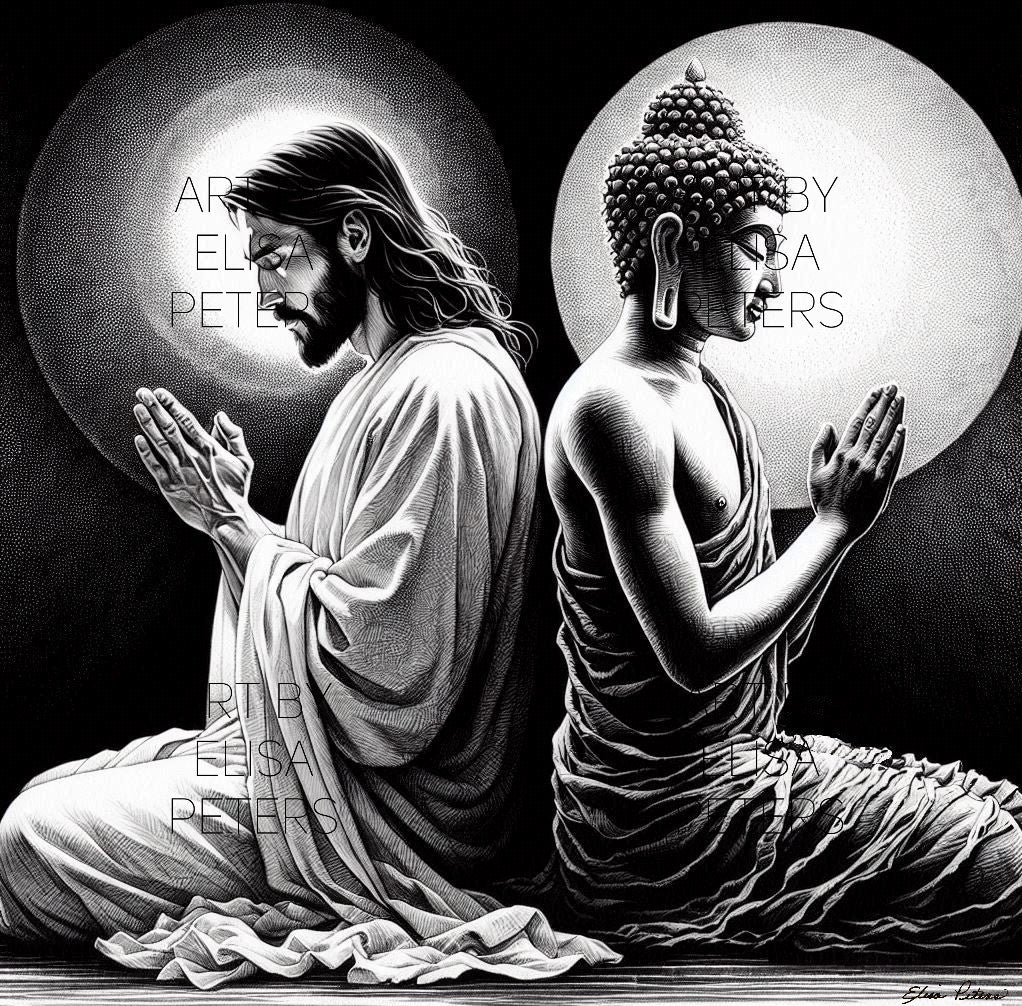 Jesus and Buddha JC008
